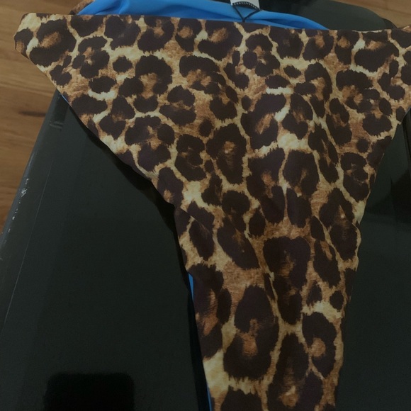 Tropic of C Reversible Sana Bikini Bottom- Leopard/Blue - Picture 8 of 8